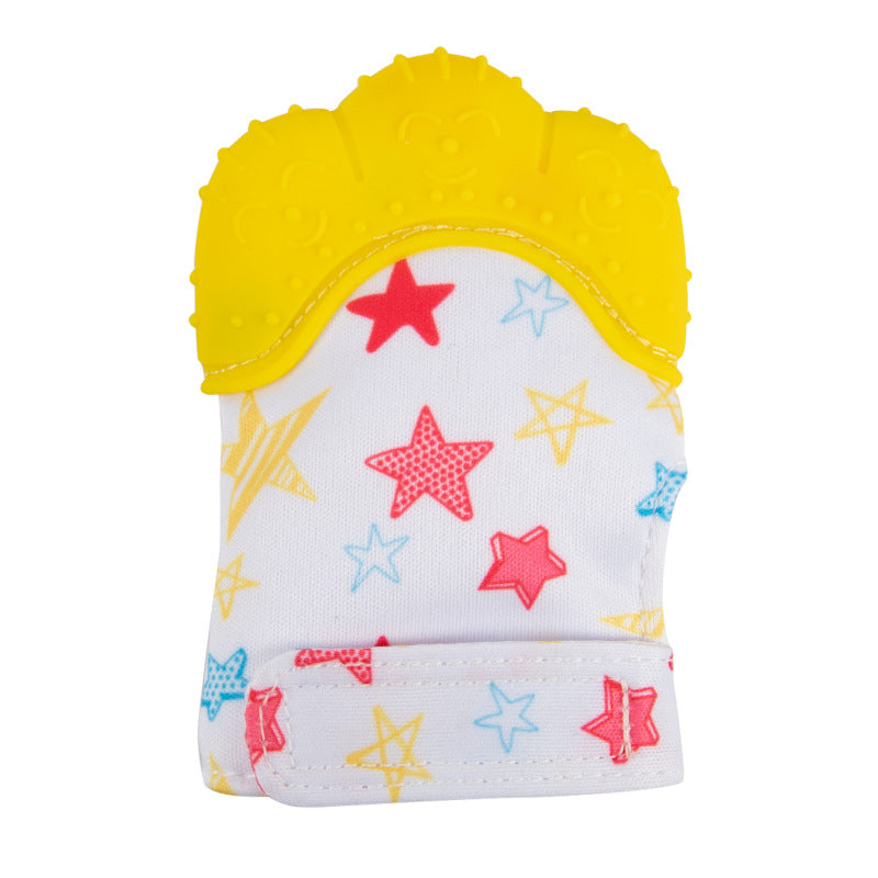 Wholesale silicone baby gloves teething supplies